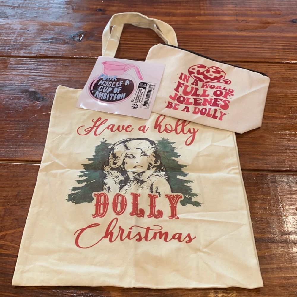 Have A Holly Dolly Christmas Tote Bag Plus
